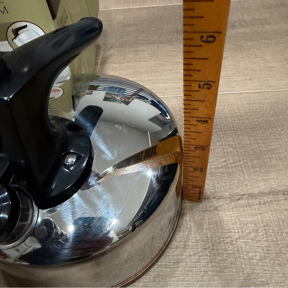Revere Ware Stainless Steel Copper Bottom 6‎ Cup Whistling Tea Kettle 3511217 - Picture 3 of 16